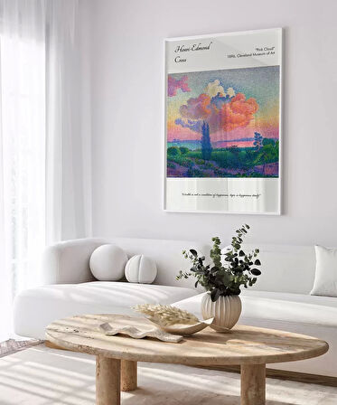 Çerçevesiz Poster Henri-Edmond Cross Pembe Bulut