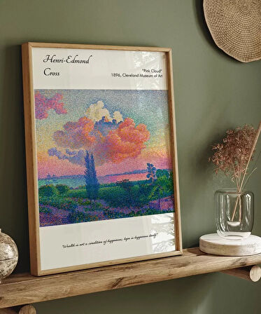 Çerçevesiz Poster Henri-Edmond Cross Pembe Bulut