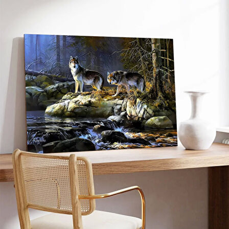 Kurt Ailesi Kanvas Tablo