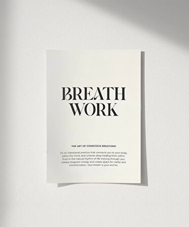 Çerçevesiz Poster Sakinlikte Güç