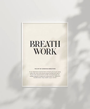 Çerçevesiz Poster Sakinlikte Güç