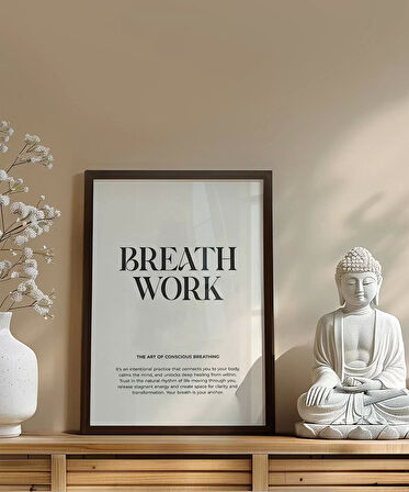 Çerçevesiz Poster Sakinlikte Güç