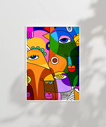 Çerçevesiz Poster Modern Harmoni