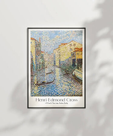 Çerçevesiz Poster Henri-Edmond Cross Venedikte Bir Kanal