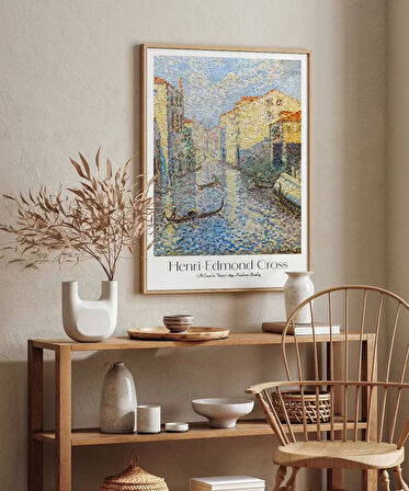 Çerçevesiz Poster Henri-Edmond Cross Venedikte Bir Kanal