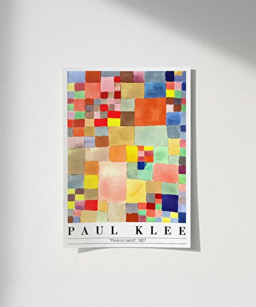 Çerçevesiz Poster Paul Klee Kum Üzerinde Bitki Örtüsü