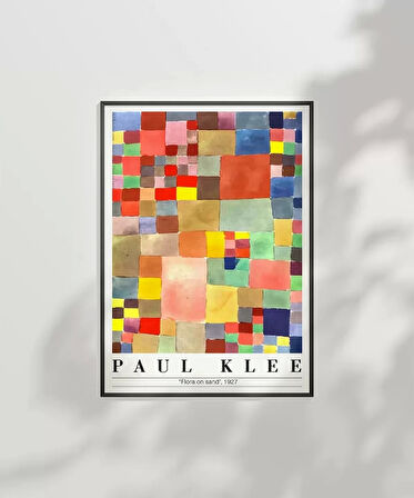 Çerçevesiz Poster Paul Klee Kum Üzerinde Bitki Örtüsü