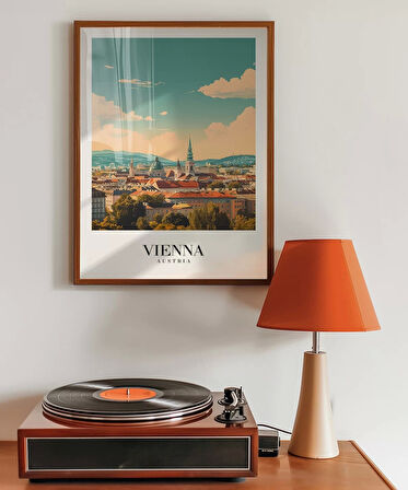 Çerçevesiz Poster Viyana Şehir Manzarası