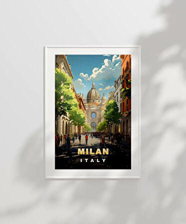 Çerçevesiz Poster İtalya'nın Modası