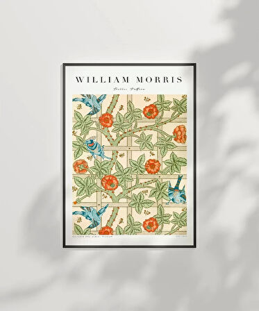 Çerçevesiz Poster William Morris Kafes Deseni