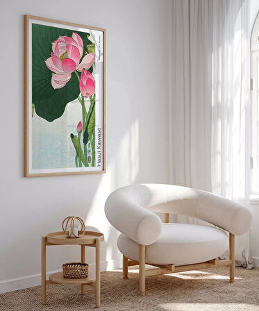 Çerçevesiz Poster Ohara Koson Çiçek Açan Lotus Çiçekleri 2