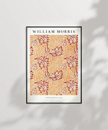 Çerçevesiz Poster William Morris Elme Deseni