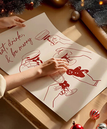 Çerçevesiz Poster Kokyle'nin Yılbaşı Coşkusu 2'li