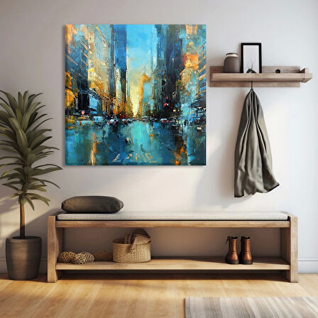 Şehir Yansımaları Kanvas Tablo