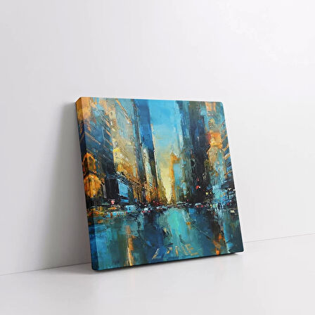 Şehir Yansımaları Kanvas Tablo