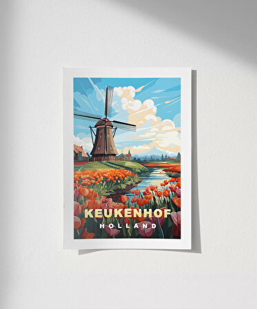 Çerçevesiz Poster Hollanda'nın Renkli Yüzü