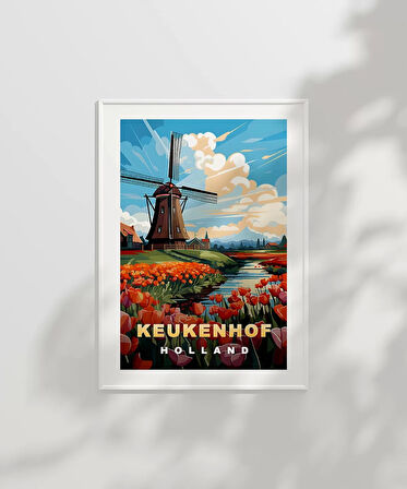 Çerçevesiz Poster Hollanda'nın Renkli Yüzü