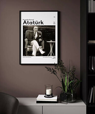 Çerçevesiz Poster Cumhuriyetin Önderi