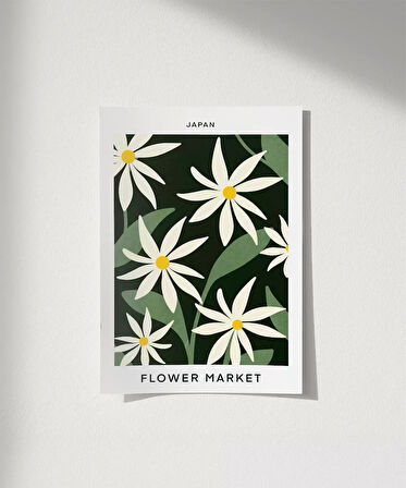 Çerçevesiz Poster Japan Flower Market