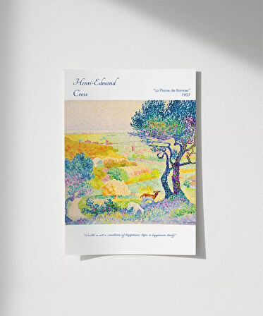 Çerçevesiz Poster Henri-Edmond Cross Bormes Ovası