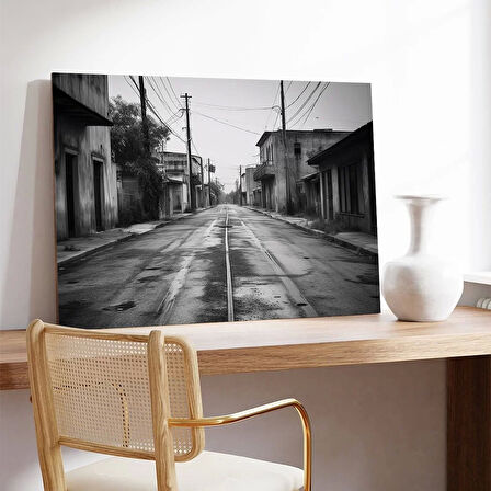 Boş Sokak Kanvas Tablo