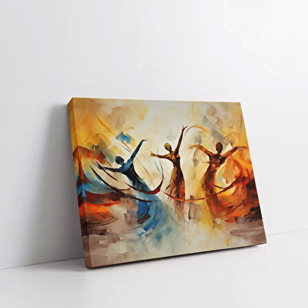 Zarif Dönüşler Kanvas Tablo