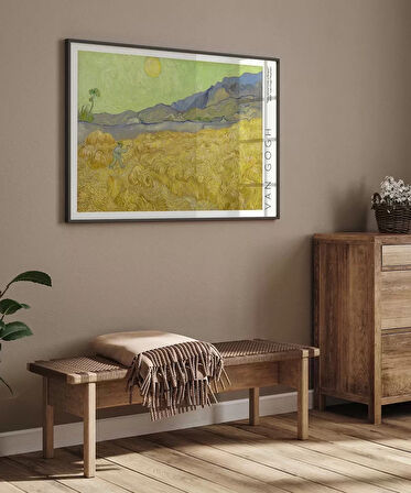 Çerçevesiz Poster Vincent Van Gogh Buğday Tarlası Ve Orakçı