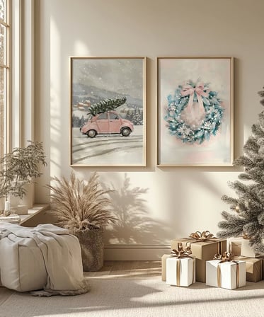 Çerçevesiz Poster Vosvosla Yeni Yıl 2'li
