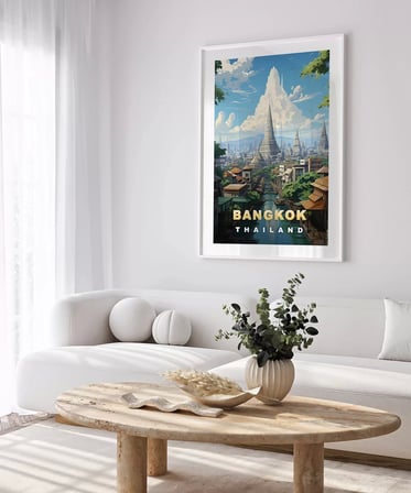 Çerçevesiz Poster Tapınaklar ve Doğa Sanat