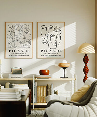 Çerçevesiz Poster Picasso İlhamlı 2'li