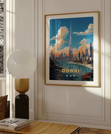 Çerçevesiz Poster Dubai Burj Khalifa Kulesi
