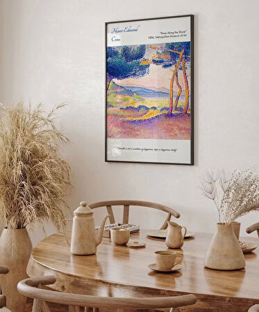 Çerçevesiz Poster Henri-Edmond Cross Kıyı Boyunca Çamlar 2