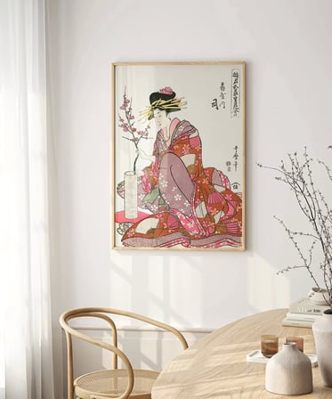 Çerçevesiz Poster Sakura Zarafeti