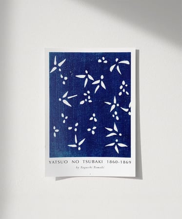 Çerçevesiz Poster Yatsuo No Tsubaki Vintage Baskı No 1