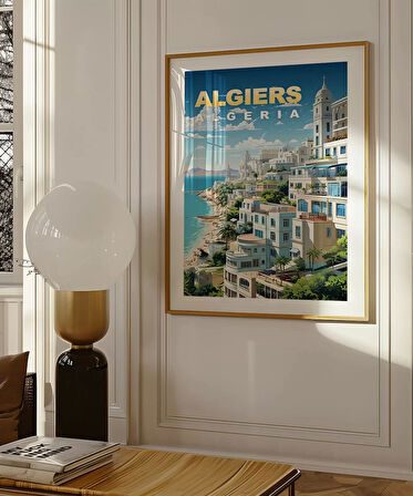 Çerçevesiz Poster Algiers Coastal Serenity