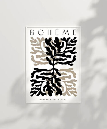 Çerçevesiz Poster Bohem Bitki