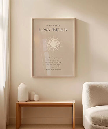 Çerçevesiz Poster Güneş Hep Üzerinde Olsun