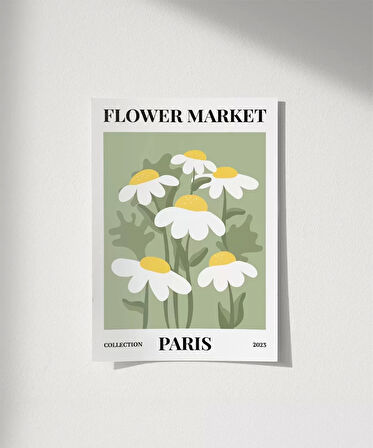 Çerçevesiz Poster Paris'in Neşeli Papatyaları
