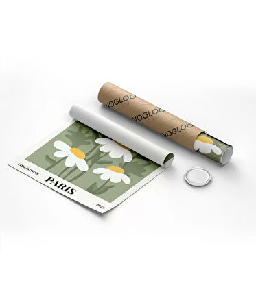 Çerçevesiz Poster Paris'in Neşeli Papatyaları