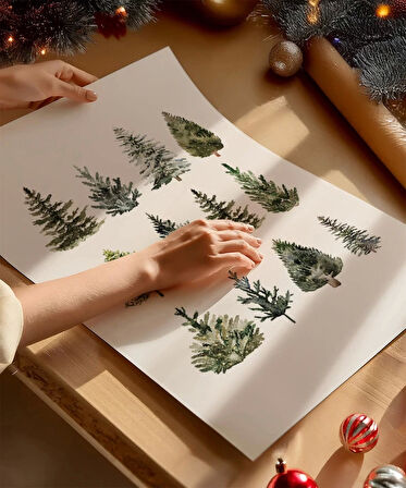 Çerçevesiz Poster Noel Çamı Rüyası 2'li