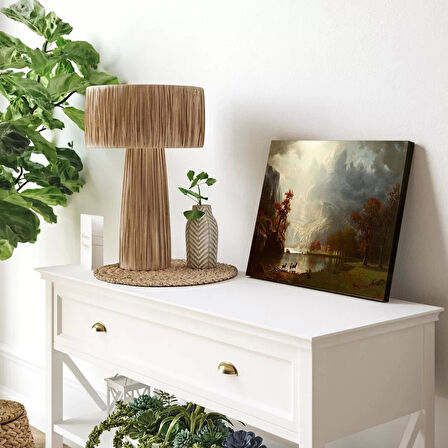 Göl Kenarı Sessizliği Kanvas Tablo