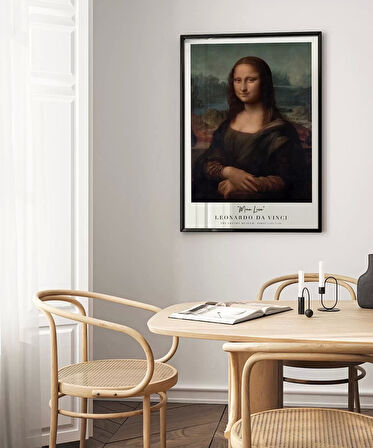 Çerçevesiz Poster Leonardo Da Vinci Mona Lisa