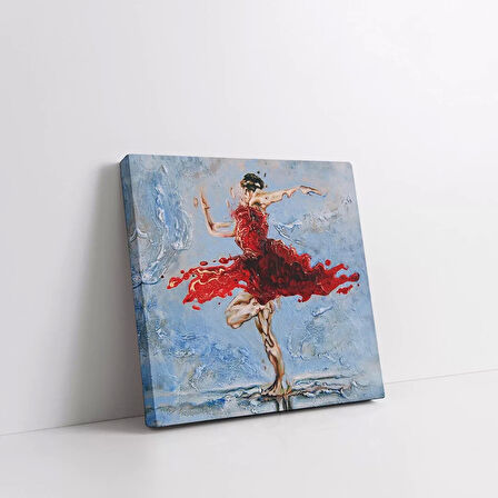 Kırmızı Tutku Kanvas Tablo