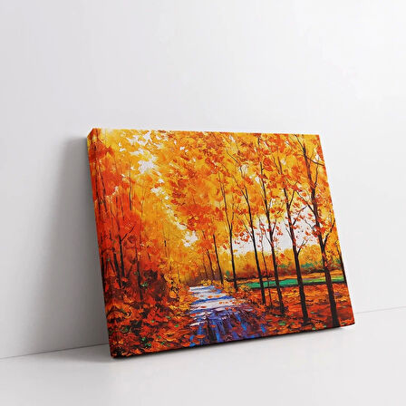 Sonbaharın Altın Işıkları Kanvas Tablo