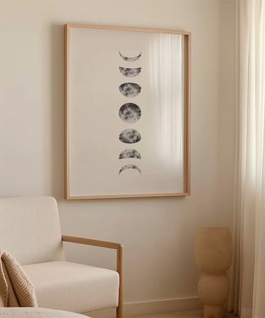 Çerçevesiz Poster Ay Işığının Ritmi