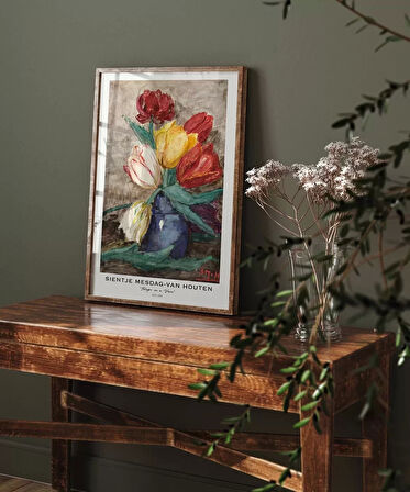 Çerçevesiz Poster Sientje Mesdag Van Houten Vazoda Laleler