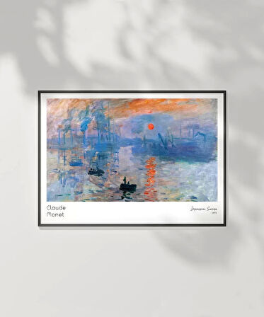 Çerçevesiz Poster Claude Monet Gün Doğumu
