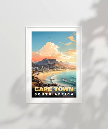 Çerçevesiz Poster Cape Town Masanın Gölgesinde Güzellik
