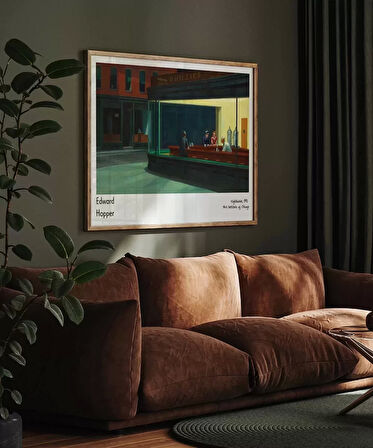 Çerçevesiz Poster Edward Hopper Nighthawks