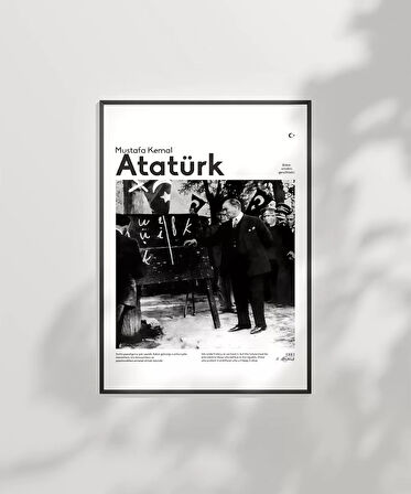 Çerçevesiz Poster Harf Devrimi